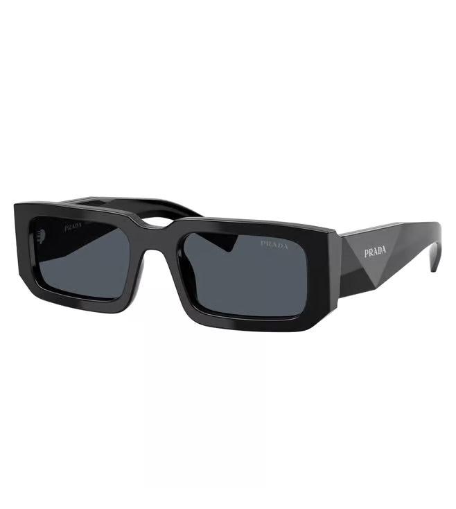 Prada CATWALK Grey UV Protected Rectangular Sunglasses for Men