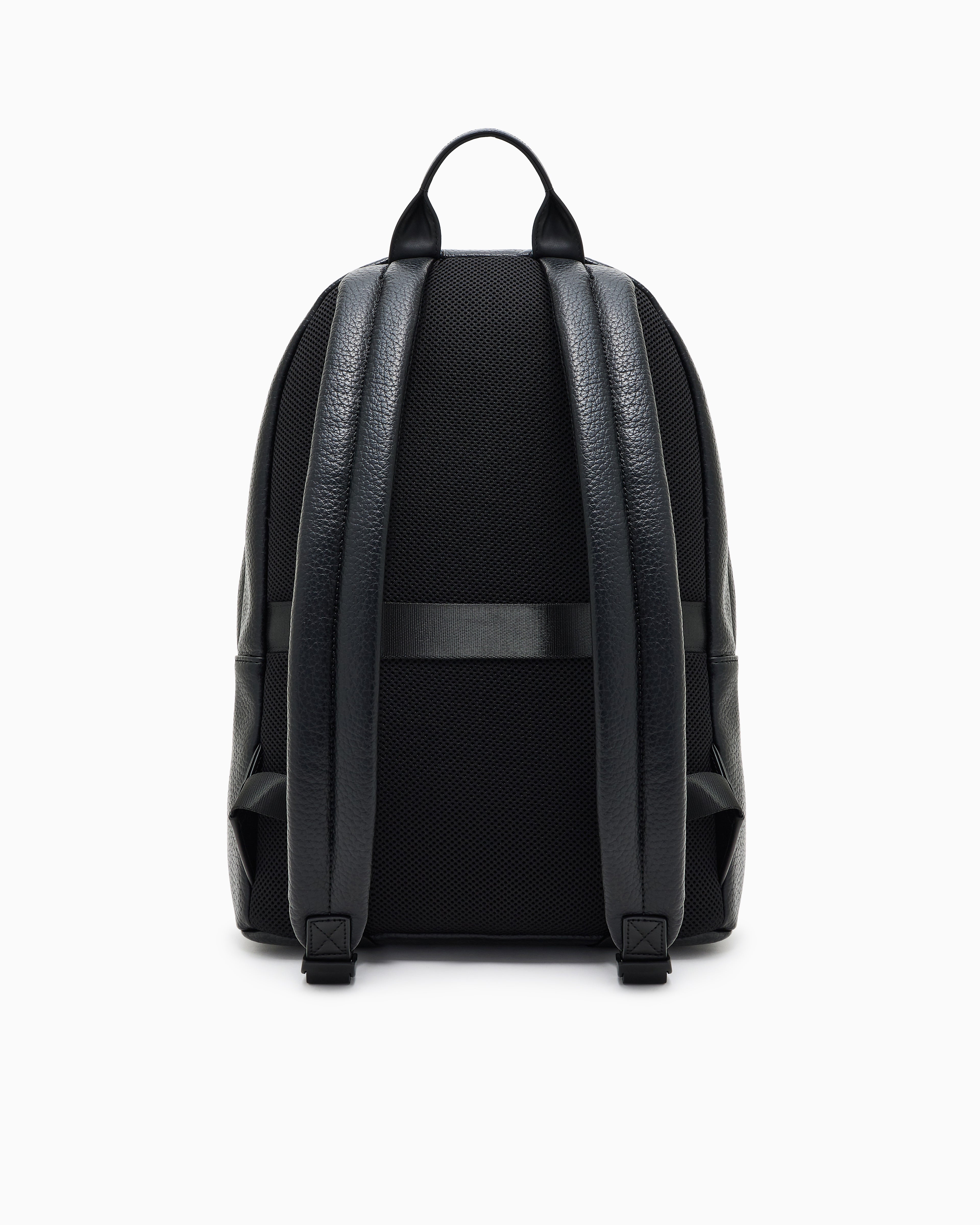 Armani Exchange AX Buckle Leather Backpack