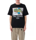 Manastash Europe Black Always Guaranteed Graphic Crewneck T-Shirt