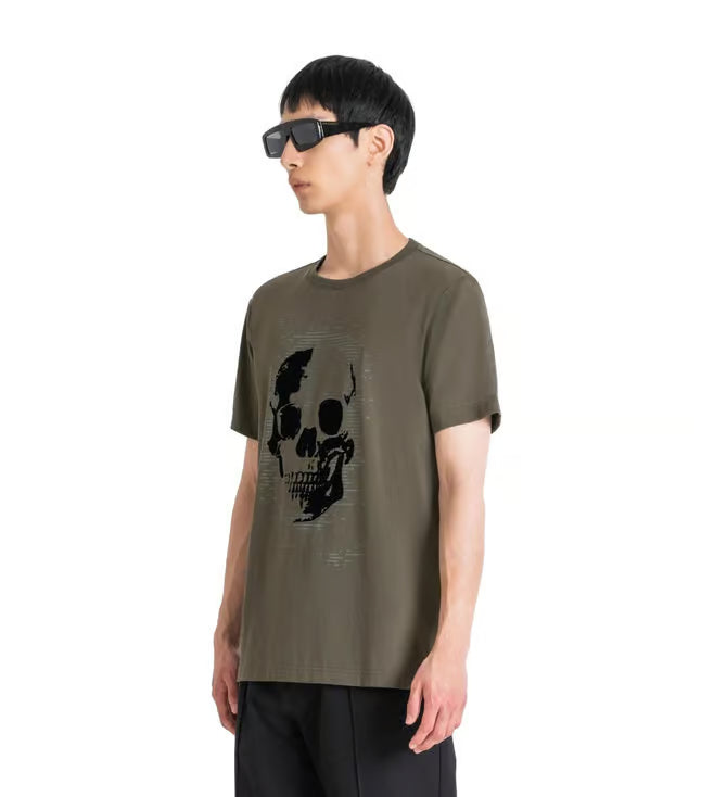 Antony Morato Green Printed Regular Fit T-Shirt