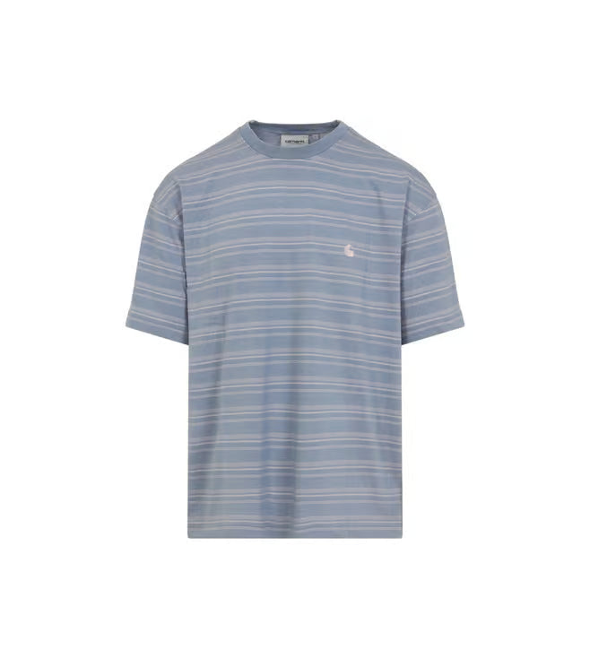 Carhartt WIP Blue Striped Crewneck T-Shirt