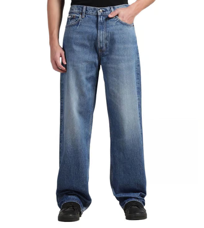 Calvin Klein Jeans Blue Relaxed Fit Mid Rise Jeans