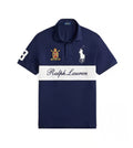 Polo Ralph Lauren Navy Cotton Regular Fit Graphic Short Sleeves Polo T-Shirt