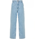 Carhartt WIP Light Blue Single Knee Lightly Washed Relaxed Fit Jeans