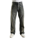 Calvin Klein Jeans Charcoal Grey Cotton Relaxed Fit Jeans
