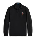 Polo Ralph Lauren Black Cotton Regular Fit Graphic Long Sleeves Polo T-Shirt