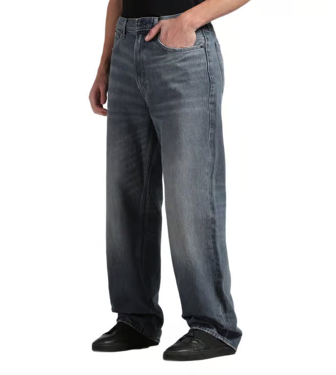 Calvin Klein Jeans Greyish Blue Relaxed Fit Mid Rise Jeans