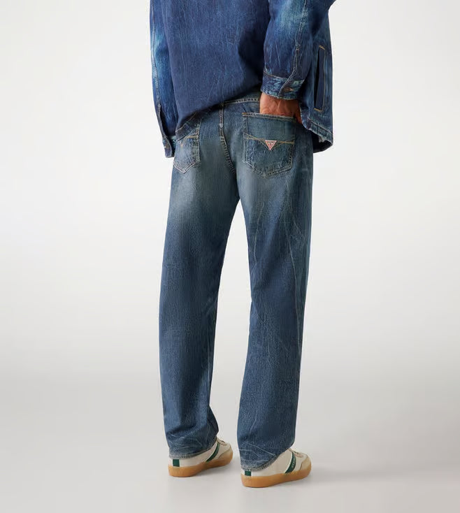 Guess Dogrose Washed Relaxed Fit Mid-Rise Jeans
