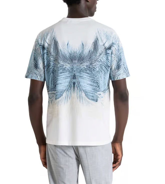 Antony Morato Off White Printed Regular Fit T-Shirt