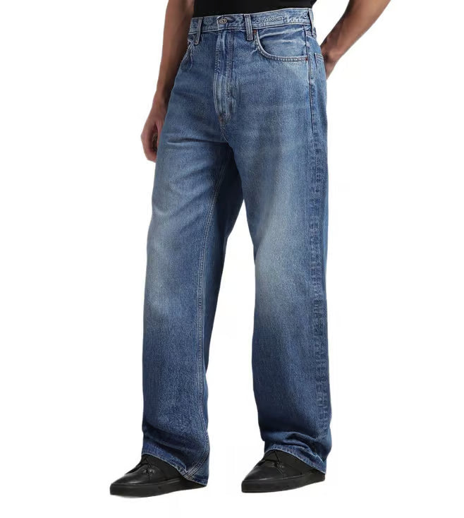 Calvin Klein Jeans Blue Relaxed Fit Mid Rise Jeans