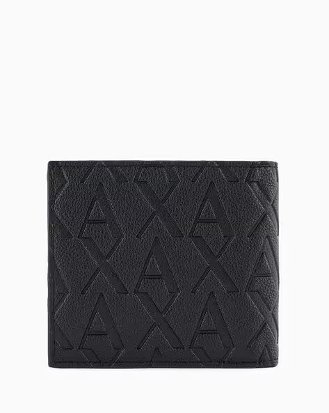 Armani Exchange AX Geometric Monogram Bifold Wallet