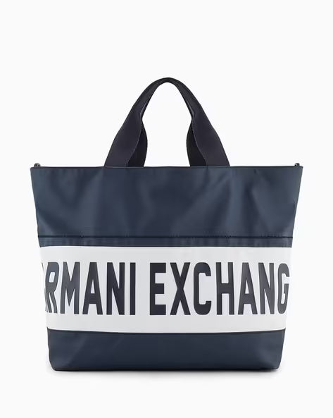 Armani Exchange Logo Tote Bag