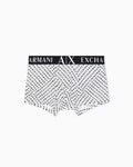 Armani Exchange AX All-Over Print Trunk Boxers – White
