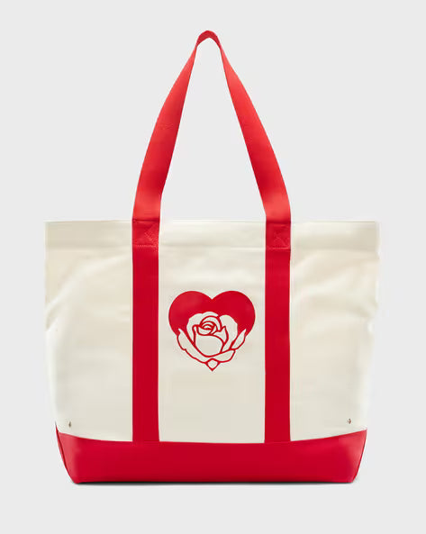 Converse All Star Heart Rose Canvas Tote Bag