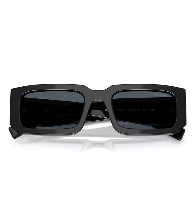 Prada CATWALK Grey UV Protected Rectangular Sunglasses for Men