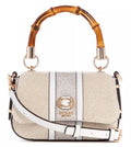 Guess Bamboo Top Handle Crossbody Bag – Natural/White