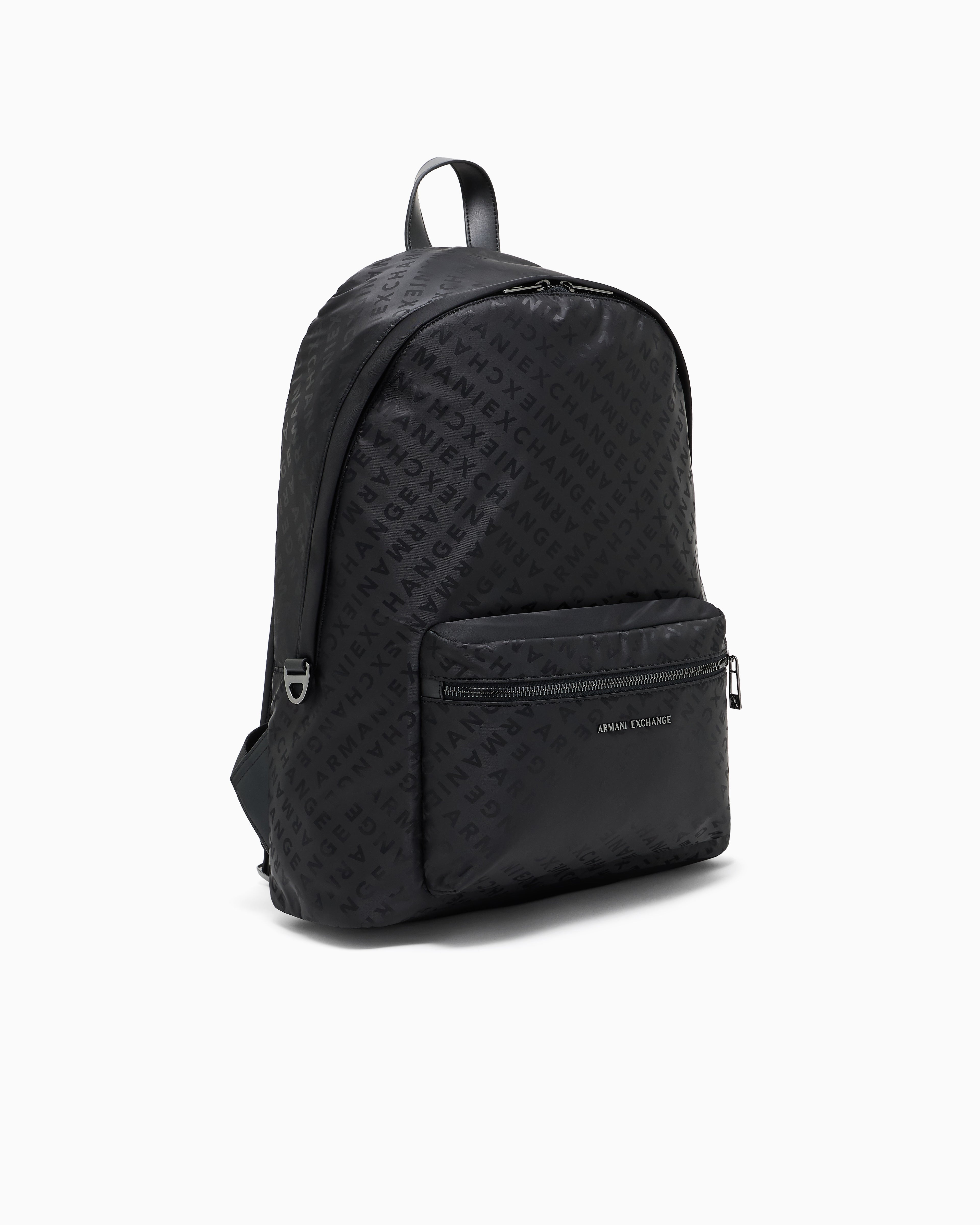 Armani Exchange All-Over Logo Print Backpack