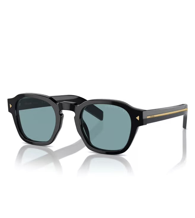 Prada Men Polarized Green Lens Phantos Sunglasses