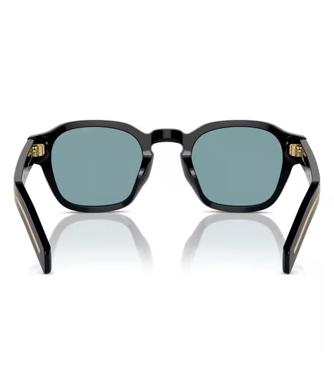 Prada Men Polarized Green Lens Phantos Sunglasses