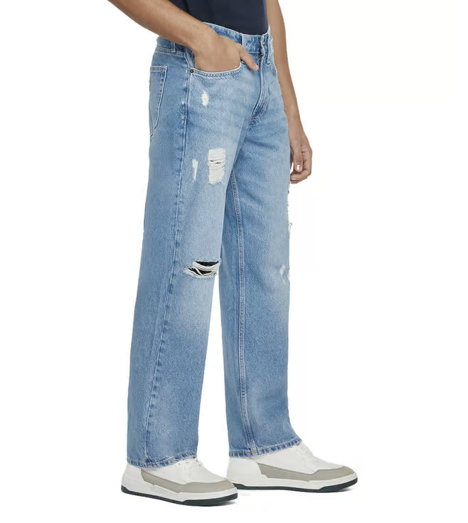 Guess Jeans G18 Blue Mid Rise Relaxed Fit Denim Jeans