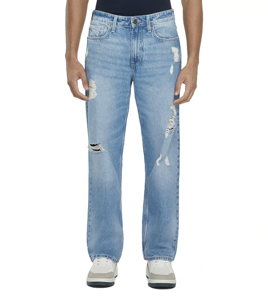 Guess Jeans G18 Blue Mid Rise Relaxed Fit Denim Jeans