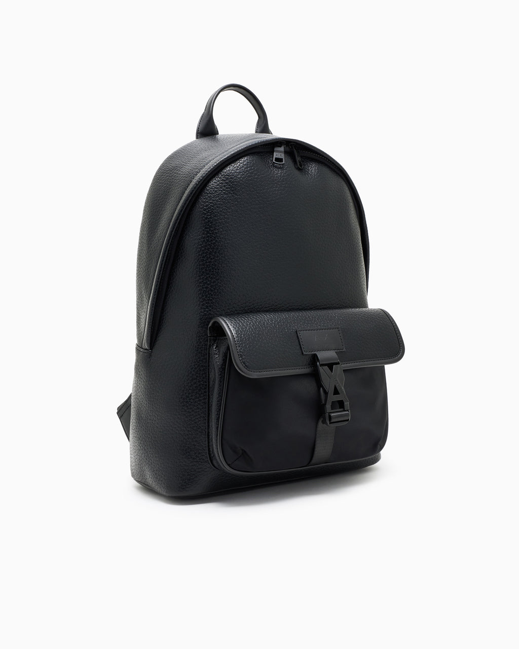 Armani Exchange AX Buckle Leather Backpack